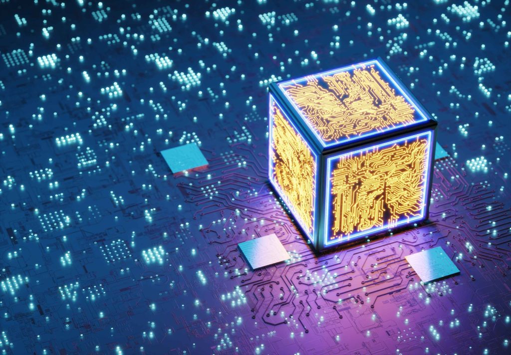 Quantum-safe cryptography illustration showing post-quantum encryption, PQC algorithms like Kyber and Dilithium, and secure data protection for enterprises