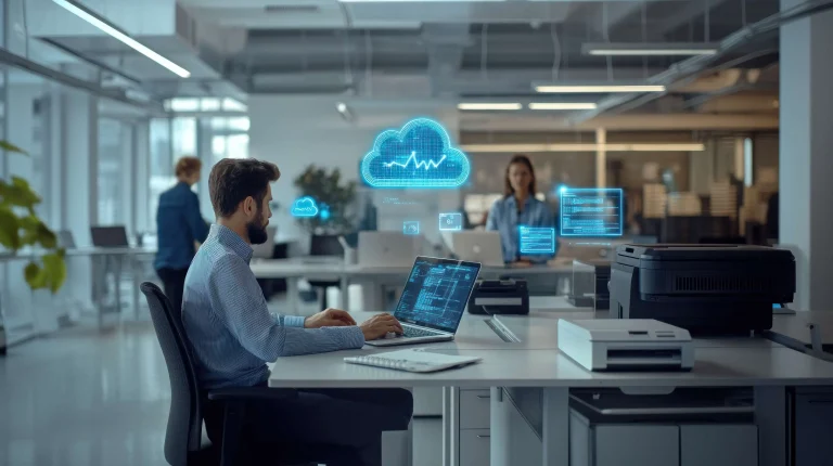 Mobile development team collaborating online using Microsoft 365 Business Basic tools