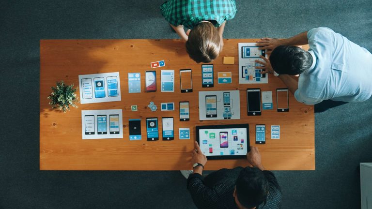 US business team evaluating an Android app development company