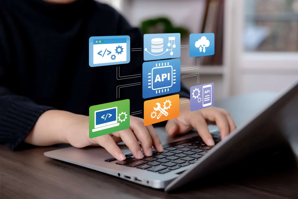 Startup software product development team building scalable cloud-based applications for fast business growth