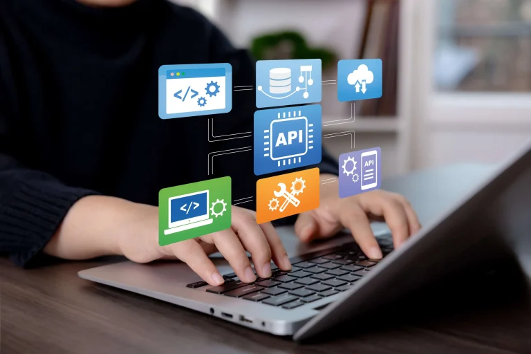 Startup software product development team building scalable cloud-based applications for fast business growth